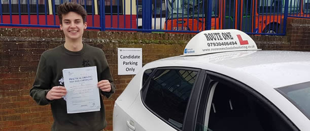 Another pupil passes his driving test, Bury St Edmunds